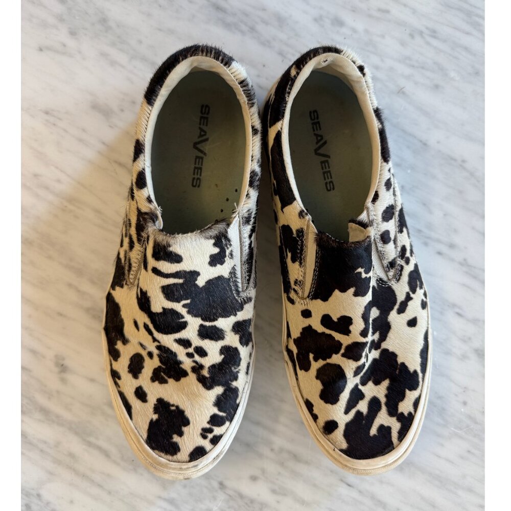 SeaVees - Cow Print Calf Hair Slip on